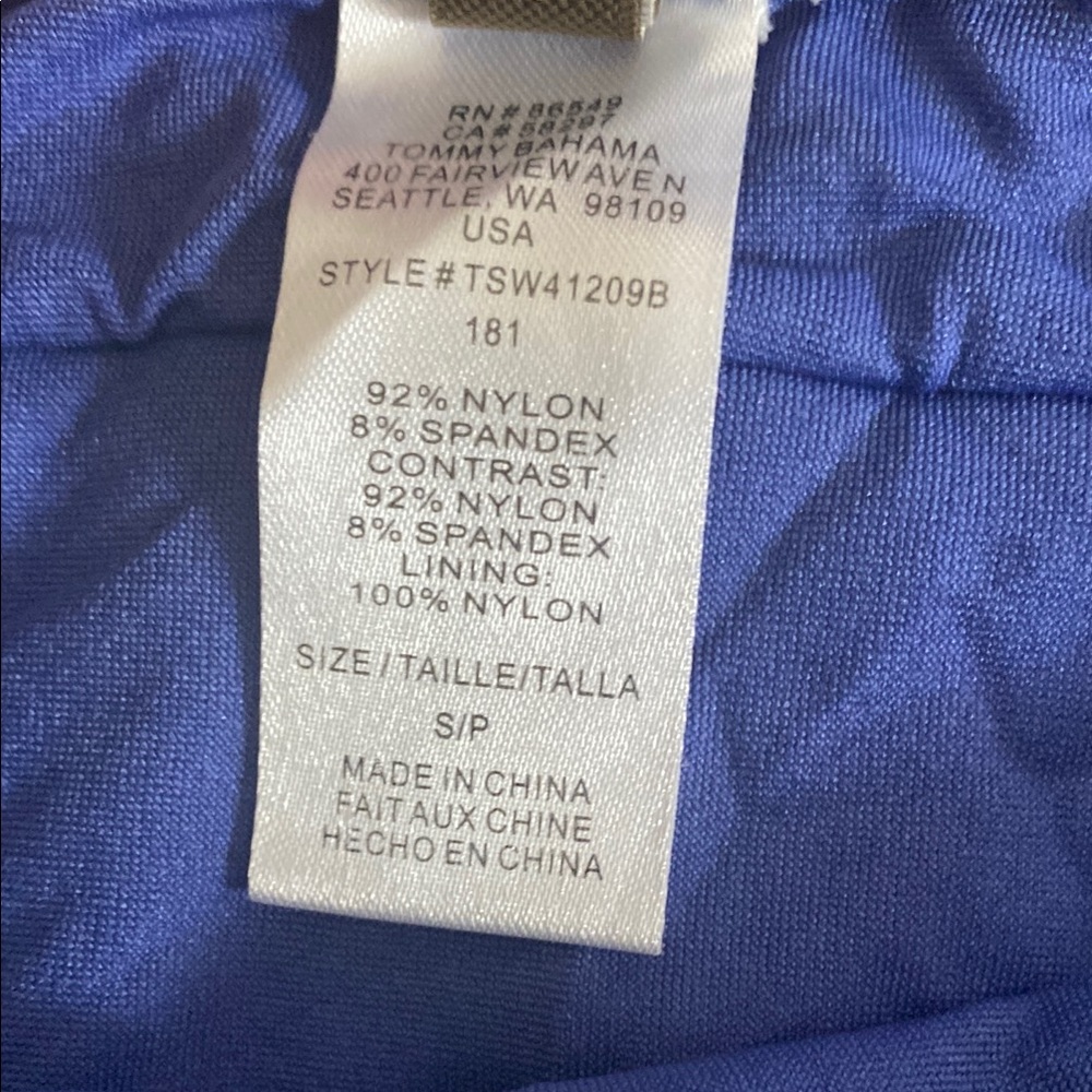 Tommy Bahama Blue Patterned Bikini Swimsuit Woman Small - Picture 7 of 11